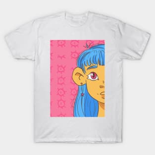 Blue haired girl T-Shirt